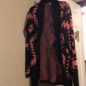 Black and Pink Cardigan